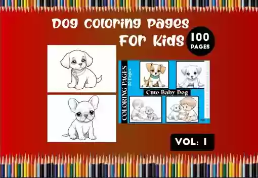 Dog Coloring Pages For Kids vol- 1