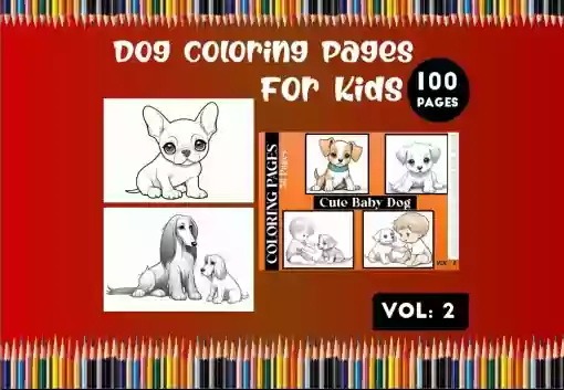 Dog Coloring Pages For Kids Printable Vol 2