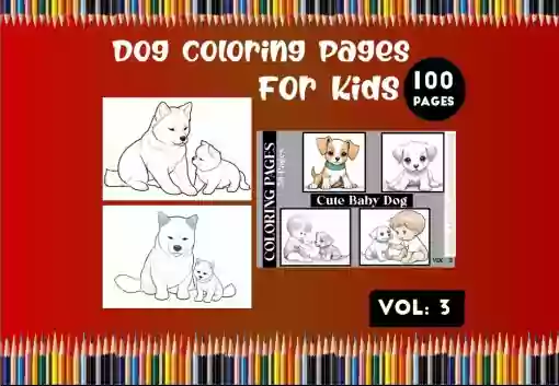 Dog Coloring Pages For Kids Printable Vol 3