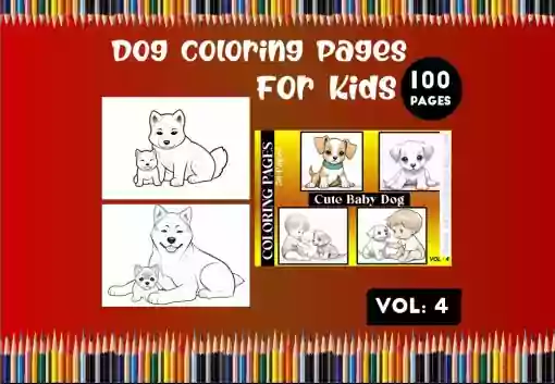 Dog Coloring Pages For Kids Printable Vol 4