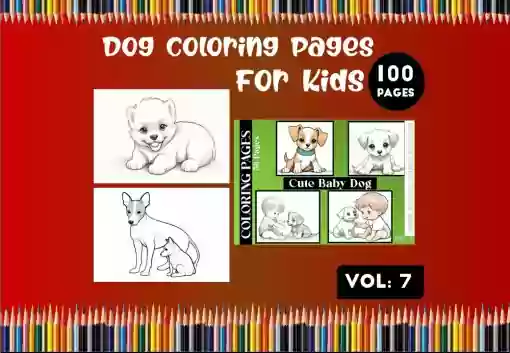 Dog Coloring Pages For Kids Printable Vol 7