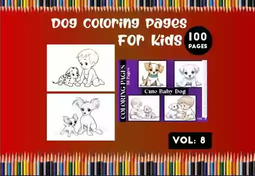 Dog Coloring Pages For Kids Printable Vol 8