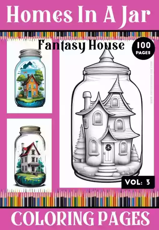 Elevate Your Creativity with Fancy House Coloring Sheets Vol 3