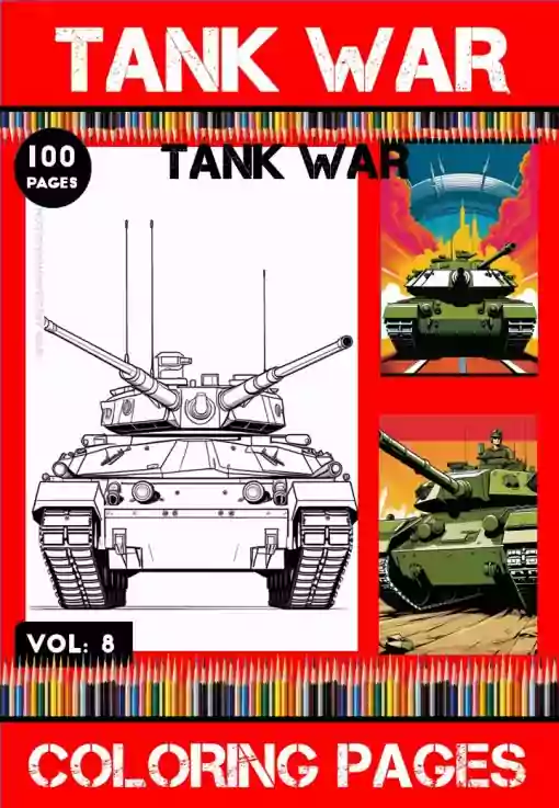 Dive into Battle with Tank War Coloring Pages Vol 8