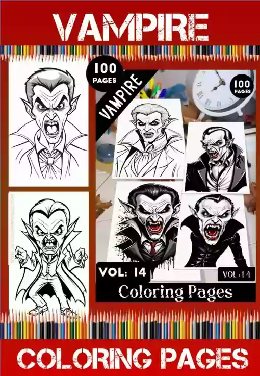 Vampire Coloring Pages Artcoloringpage.com Vol - 14