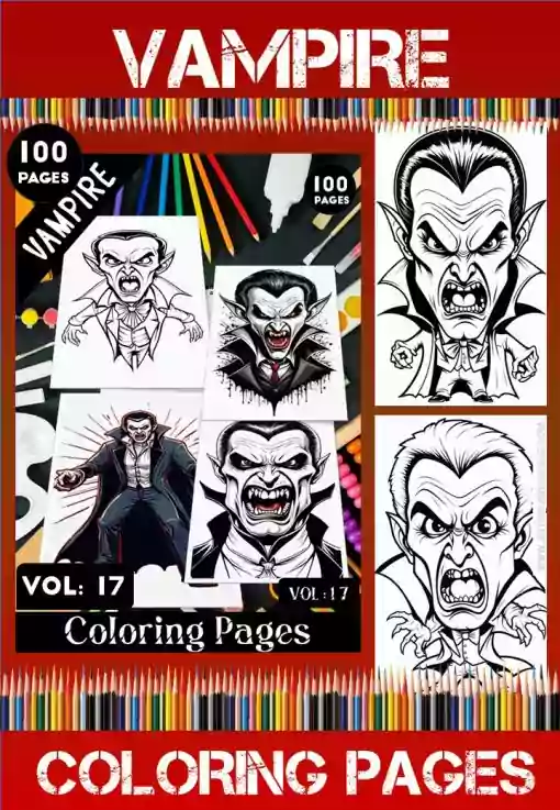 Vampire Coloring Pages Artcoloringpage.com Vol - 17