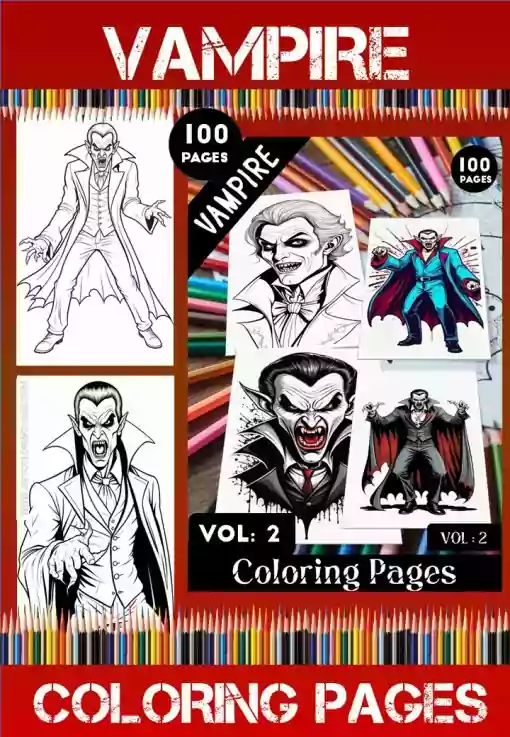 Vampire Coloring Pages Artcoloringpage.com Vol - 2