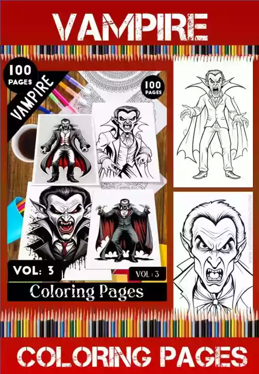 Vampire Coloring Pages - Vampire Coloring Sheet - Vampire Coloring Vol 3
