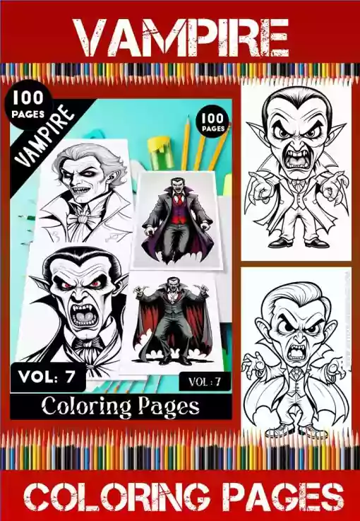 Vampire Coloring Pages Artcoloringpage.com Vol - 7