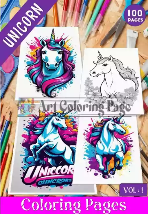 Unleash Your Imagination with Unicorn Pictures to Color VOL 1!