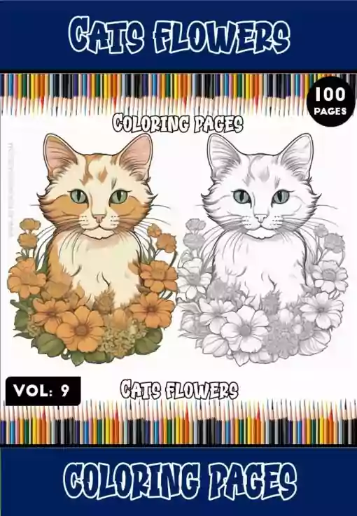 Unleash Laughter with Funny Cat Coloring Pages Vol. 9!