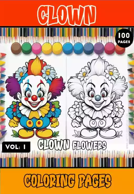 Step into the Whimsical World with Clowns Coloring Pages Vol. 1!