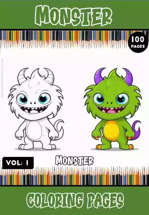 Unleash Your Imagination with Printable Monster Coloring Pages Vol. 1!
