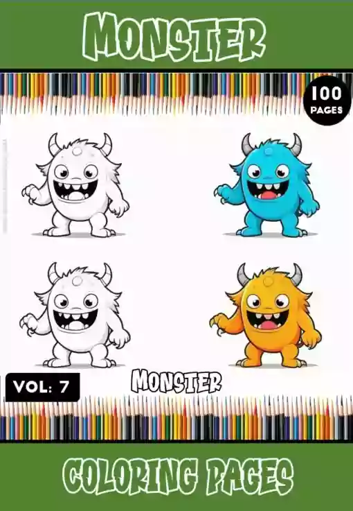 Immerse Yourself in the Magic of Monster Coloring Images Vol. 7!