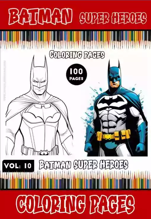 Dive into Gotham's Depths with Batman Coloring PDF Vol. 10!