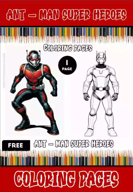 Explore the World of Ant-Man with Our Free Coloring Pages!