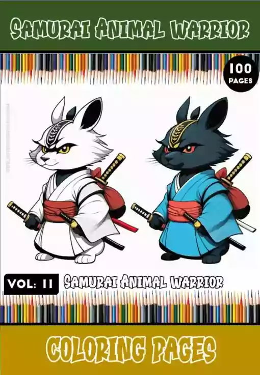 Immerse Yourself in the Art of the Samurai Coloring Book Vol. 11!