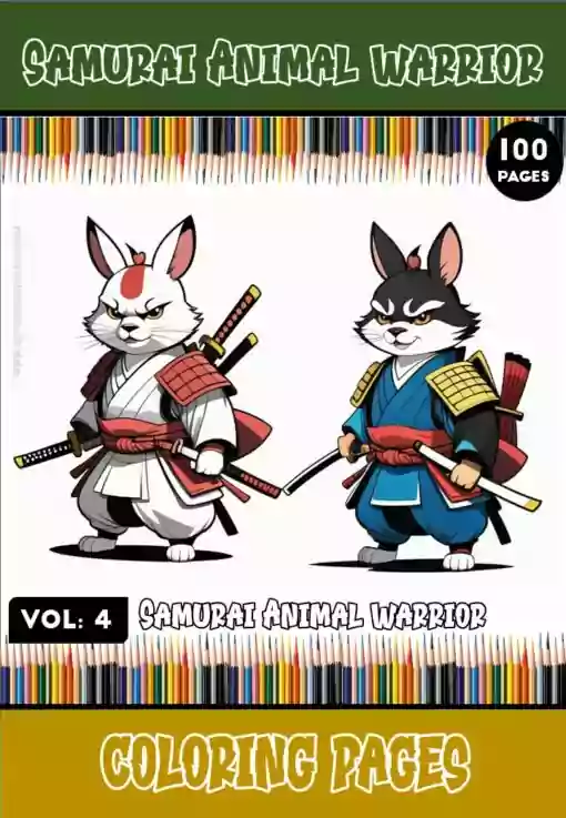 Dive into the World of Tranquil Warriors with Samurai Coloring Sheets Vol. 4!