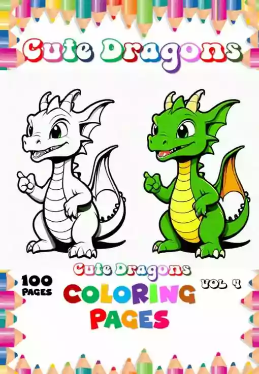 Discover Your Inner Artist with Dragon Coloring Page Vol 4!