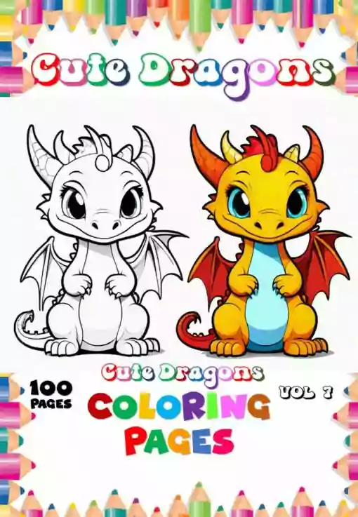 Embark on a Mythical Adventure with Coloring Page Dragon Vol 7!