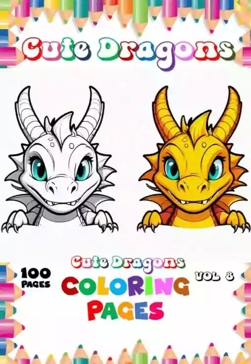 Discover the Magic Within with Coloring Pages of Dragons Vol 8!