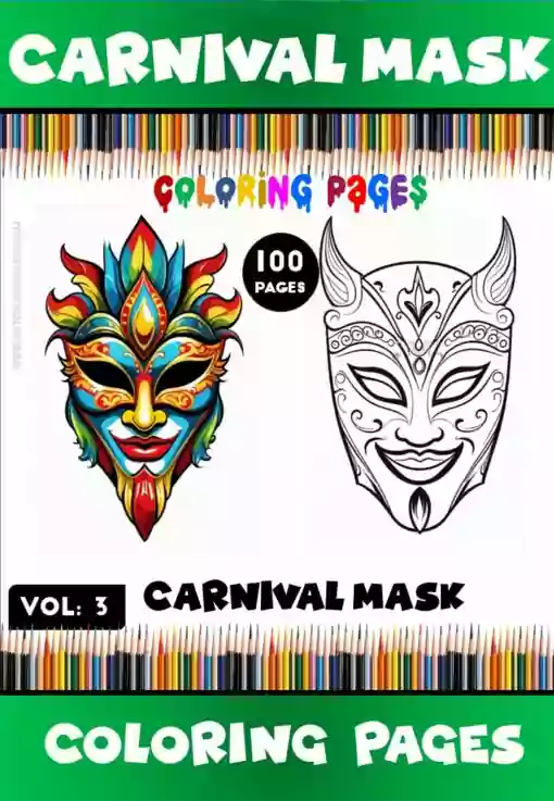 Carnival Mask Coloring Book