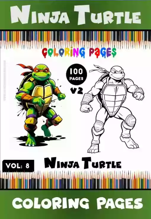 Embark on a Coloring Quest with Ninja Turtles Coloring Book Vol 8
