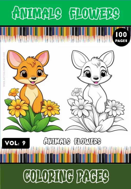 Flower Animal Colouring Vol:9 - A Tapestry of Life in Color