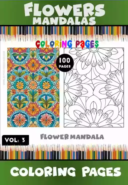 Discover Serenity with Mandala Flower Coloring VOL 3