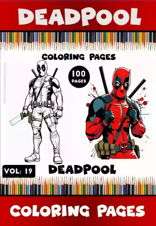 Dive Into the Deadpool Dimension Coloring Sheets Deadpool Vol. 19