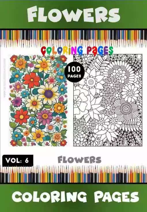 Dive into Creativity with Floral Coloring Sheets Vol 6!