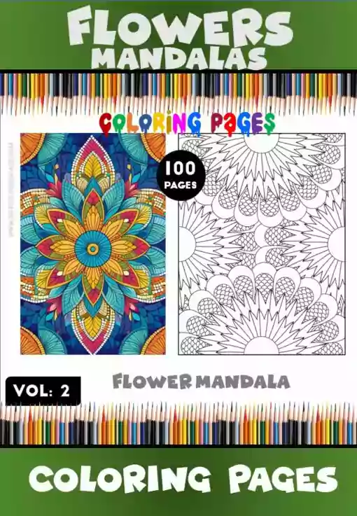 Elevate Your Creativity with Flower Mandala Coloring VOL 2