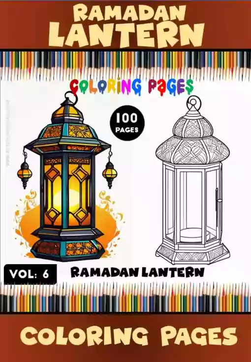 Illuminate Your Creativity with Lantern Coloring Page VOL 6