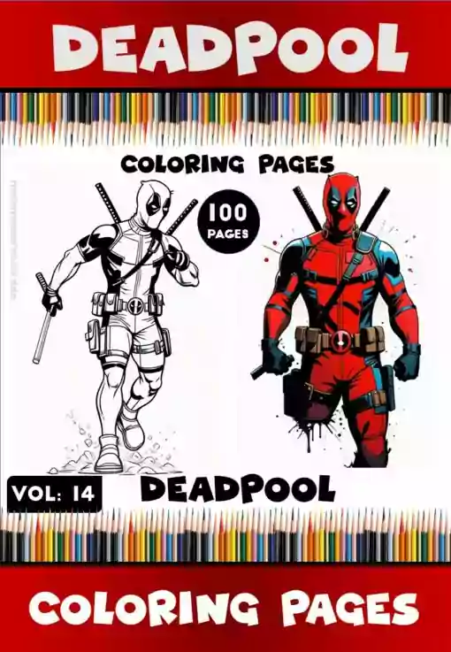 Unleash Your Inner Artist with Deadpool Adult Coloring Vol. 14