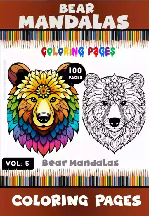 Bear Mandalas Coloring Pages