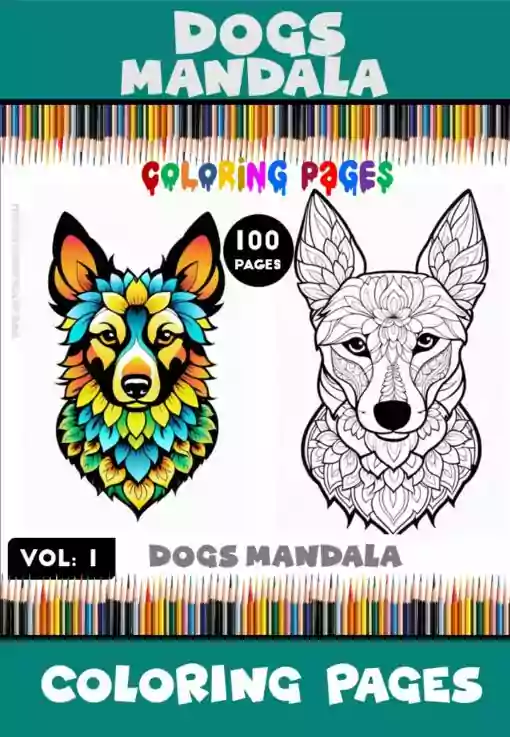Canine Creativity Dogs Mandalas Coloring Pages VOL 1