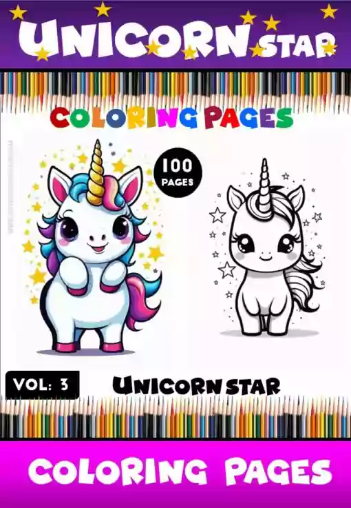 Discover Magic with Unicorn Color Page Vol 3!