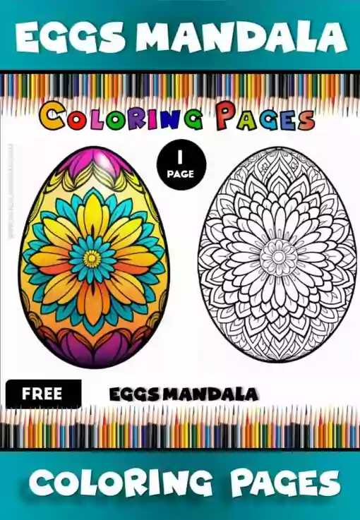 Discover Freedom with Eggs Free Coloring Mandala Pages