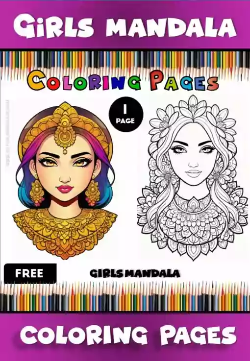 Embrace Creativity with Girl Free Coloring Mandala Pages