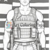 Soldiers Coloring Book for Adults Vol 6 | 200 Pages Printable Army Coloring image1