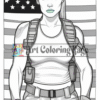 Soldiers Coloring Book for Adults Vol 6 | 200 Pages Printable Army Coloring image2