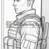 Soldiers Coloring Book for Adults Vol11 | 200 Pages Printable Army Coloring image1