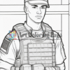 Soldiers Coloring Book for Adults Free Printable Army Coloring image3