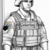Soldiers Coloring Book for Adults Vol12 | 200 Pages Printable Army Coloring image1