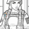 Soldiers Coloring Book for Adults Vol12 | 200 Pages Printable Army Coloring image3