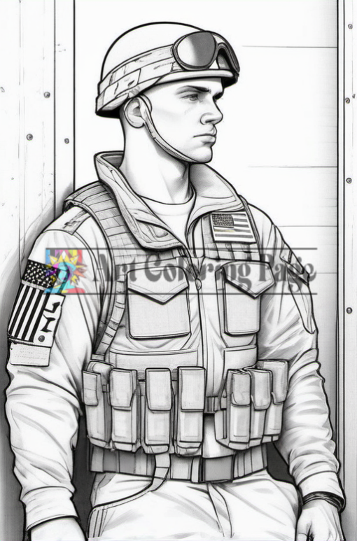 Coloring book Soldier Vol 14 image 3