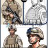 Soldiers Coloring Book for Adults Vol11 | 200 Pages Printable Army Coloring