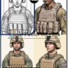 Soldiers Coloring Sheet for Adults Vol13 | 200 Pages Printable