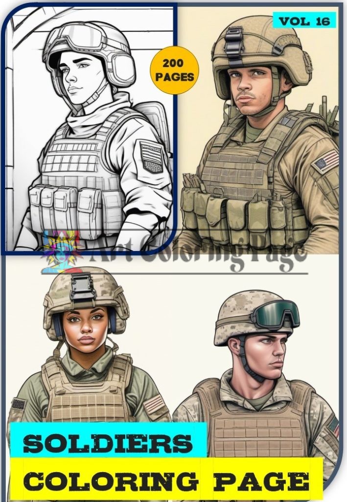 Explore Your Imagination with the Military coloring pages for Adults Vol 16