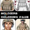 Soldier Coloring Book for Adults Vol 7 | 200 Pages Printable Army Coloring